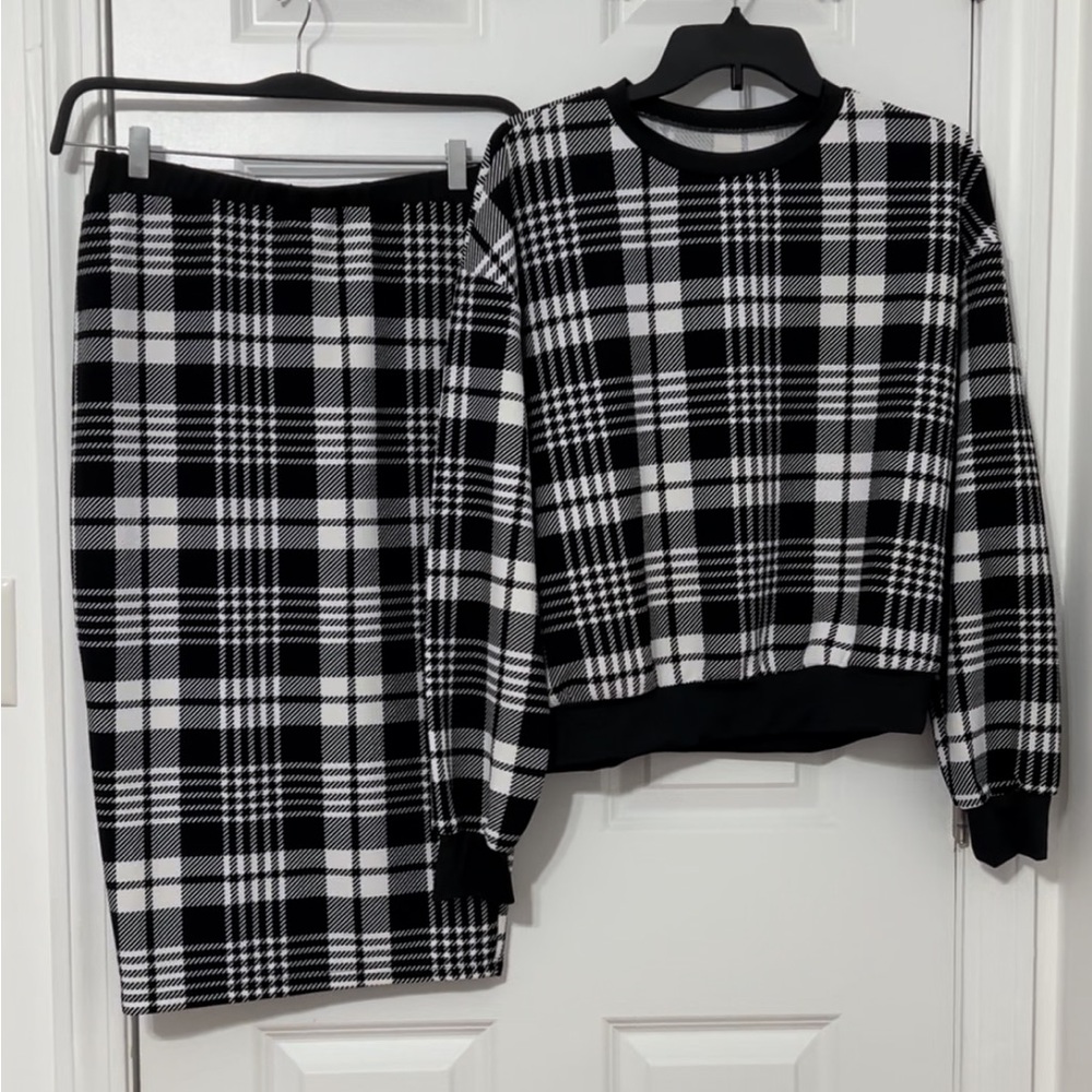 2 piece skirt and top coord set
